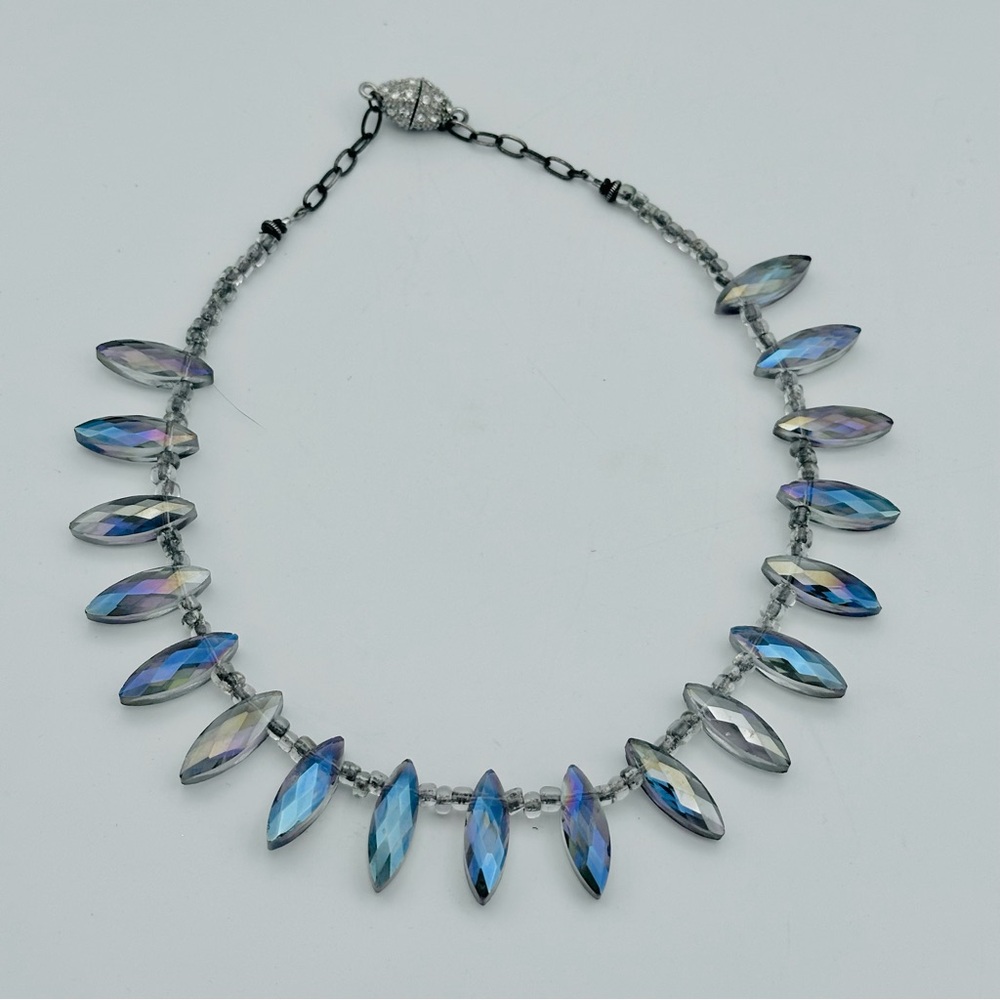 Crystal Necklace with Magnetic Closure